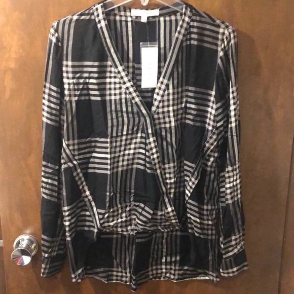 Fever Tops - Black and white patterned blouse